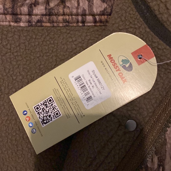 NWT! Mossy Oak Youth Sherpa 2.0 Vest in Bottomland, Youth XL - Picture 4 of 7